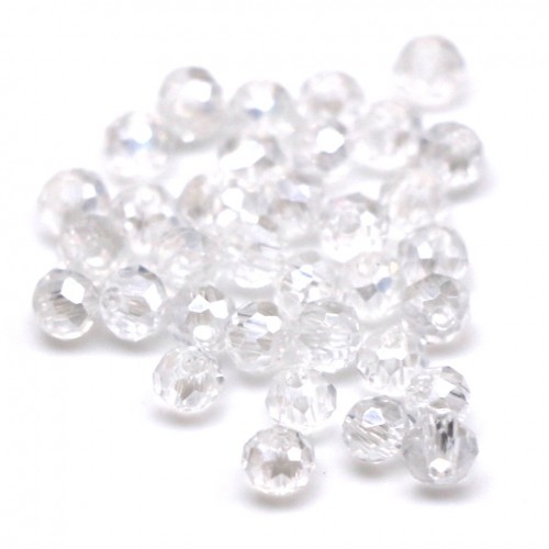 Бусины рондели 2мм, хрустальный